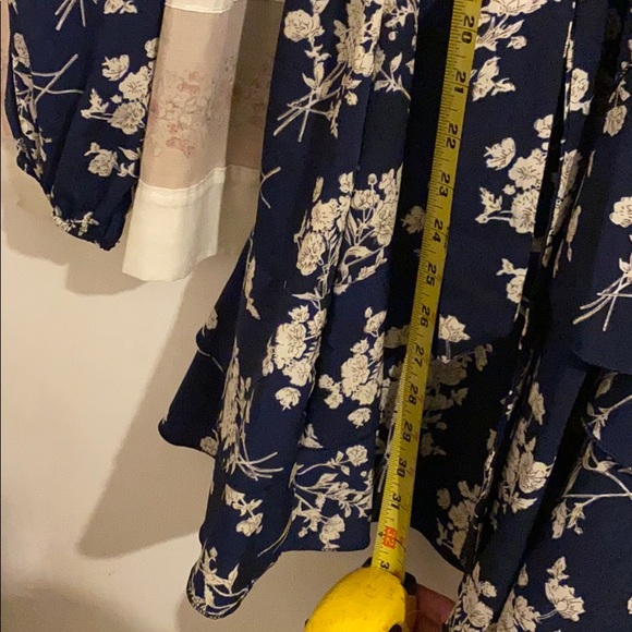 Skater Tie V Neck Mini Dress - Picture 5 of 6